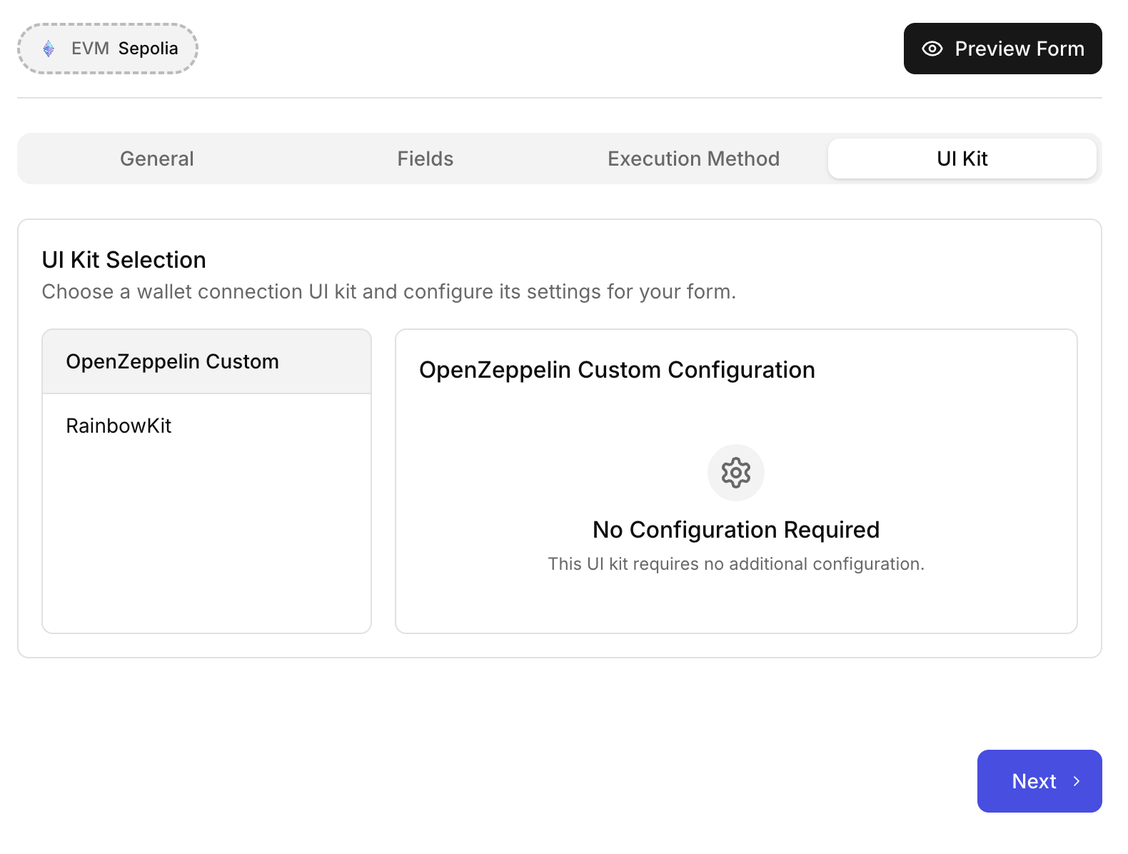 Customization wallet UI settings